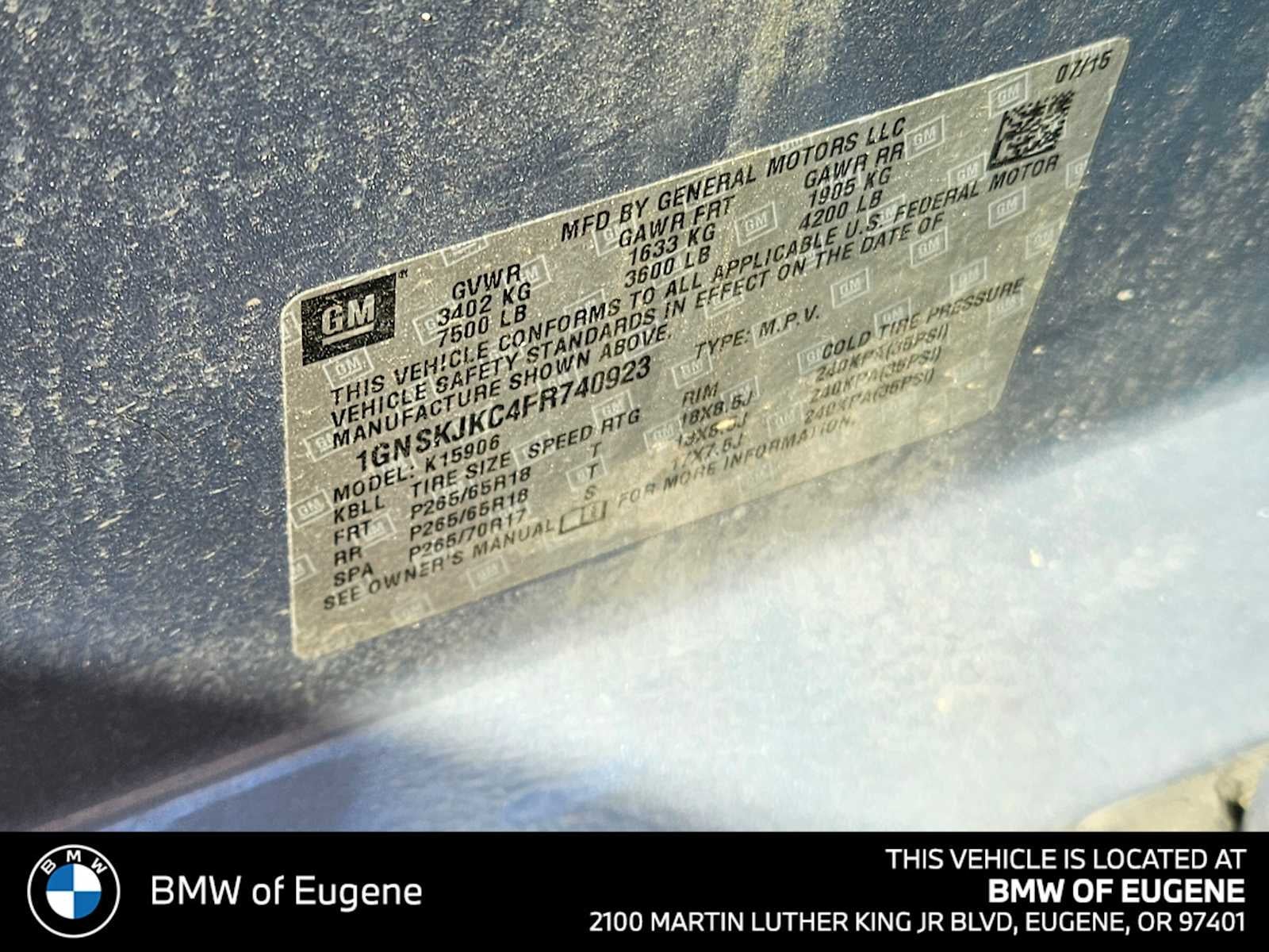 2015 Chevrolet Suburban LT