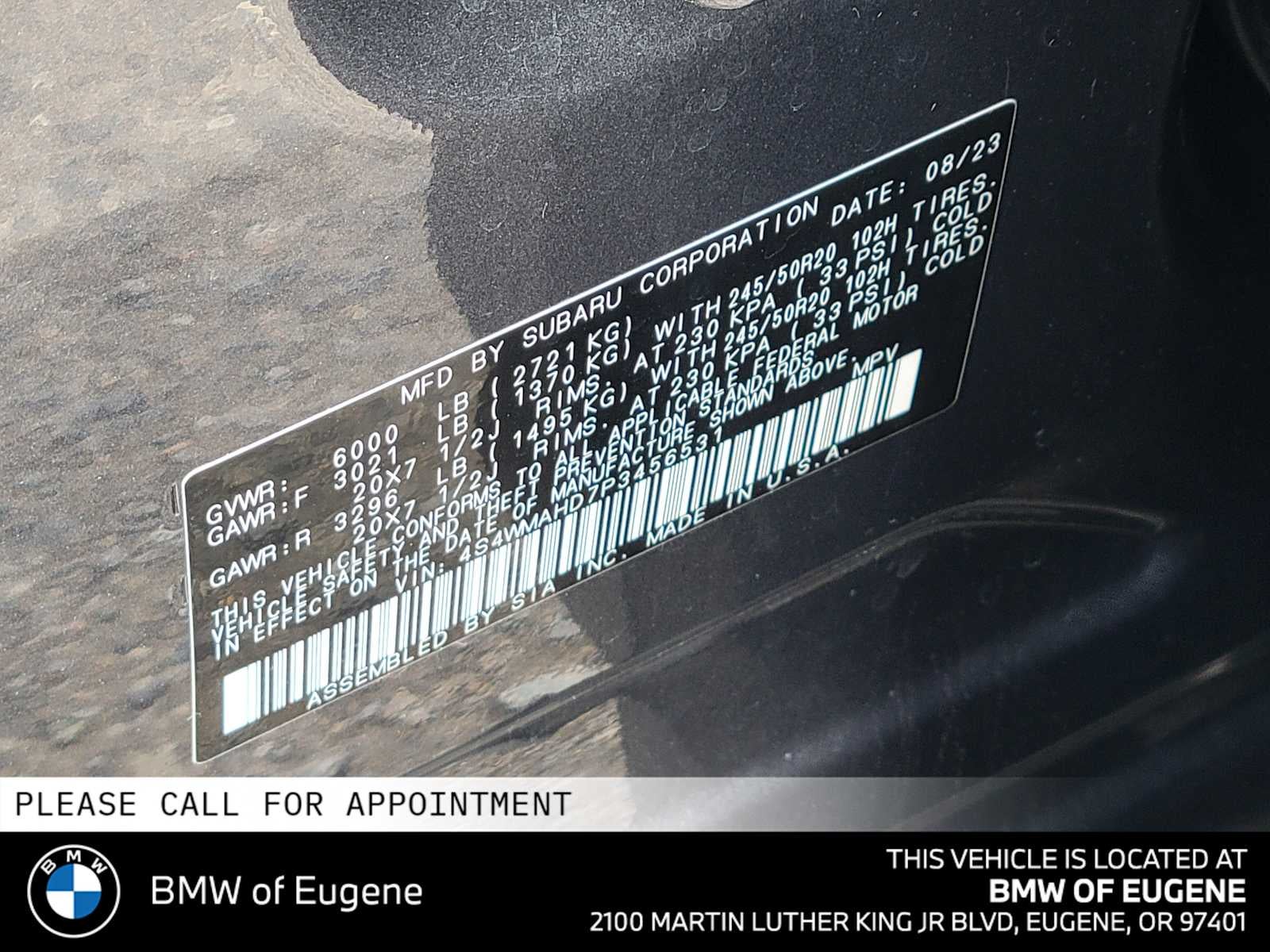 2023 Subaru Ascent Onyx Edition