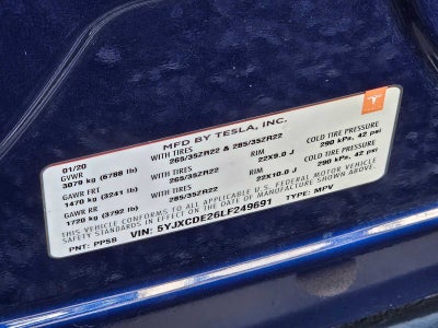 2020 Tesla Model X Long Range