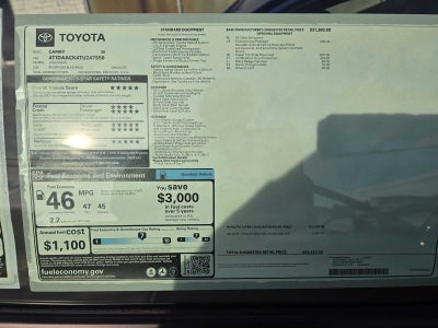 2026 Toyota Camry SE