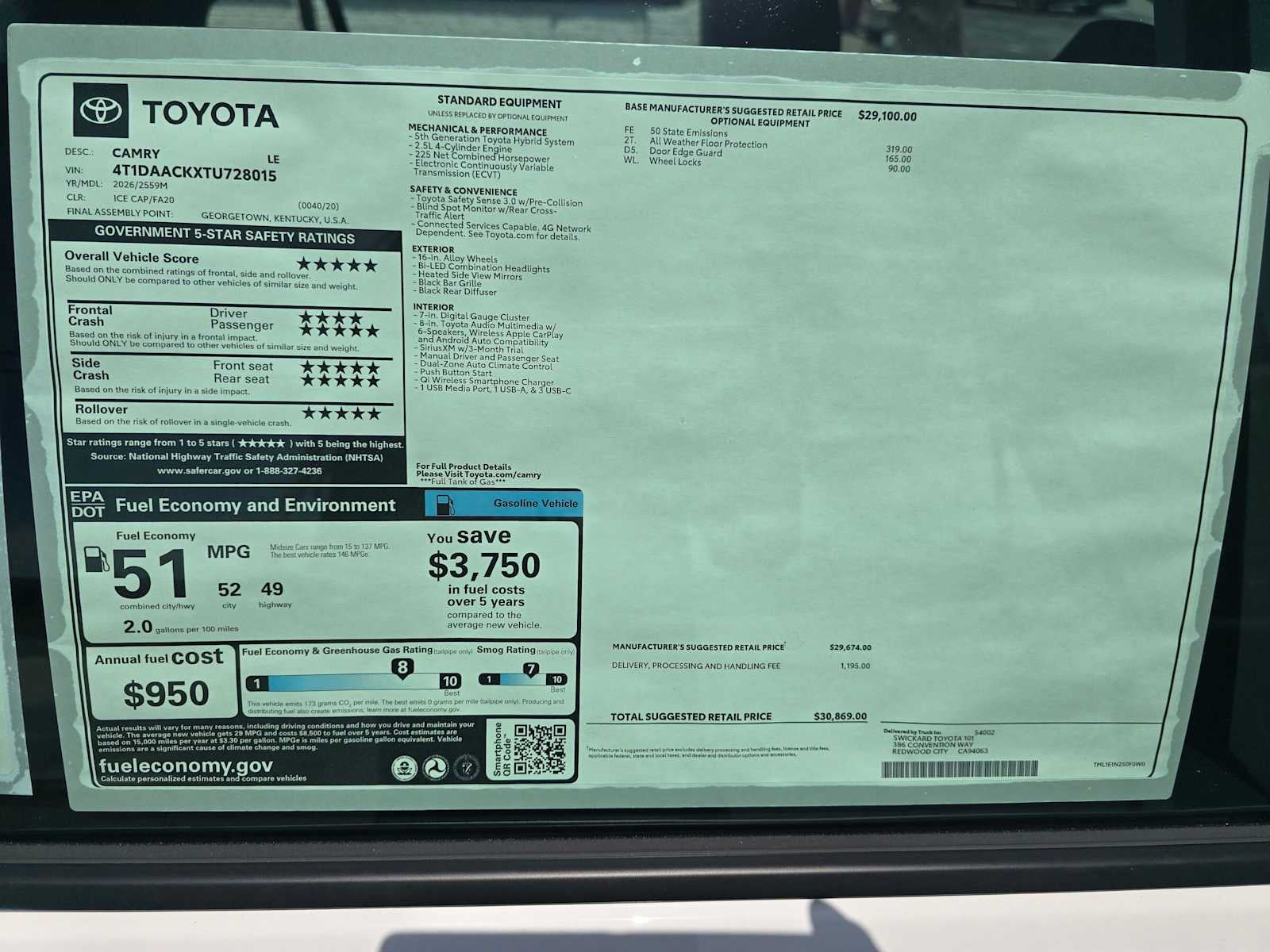 2026 Toyota Camry LE