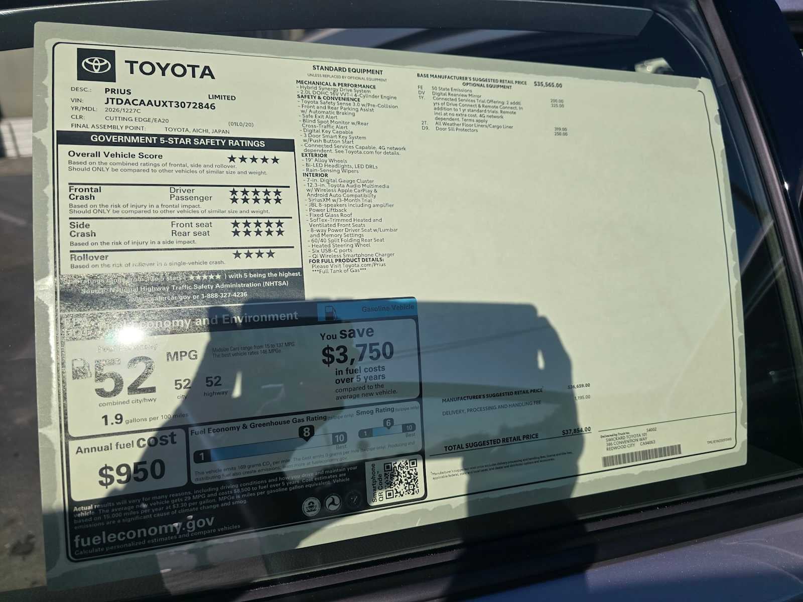 2026 Toyota Prius Limited