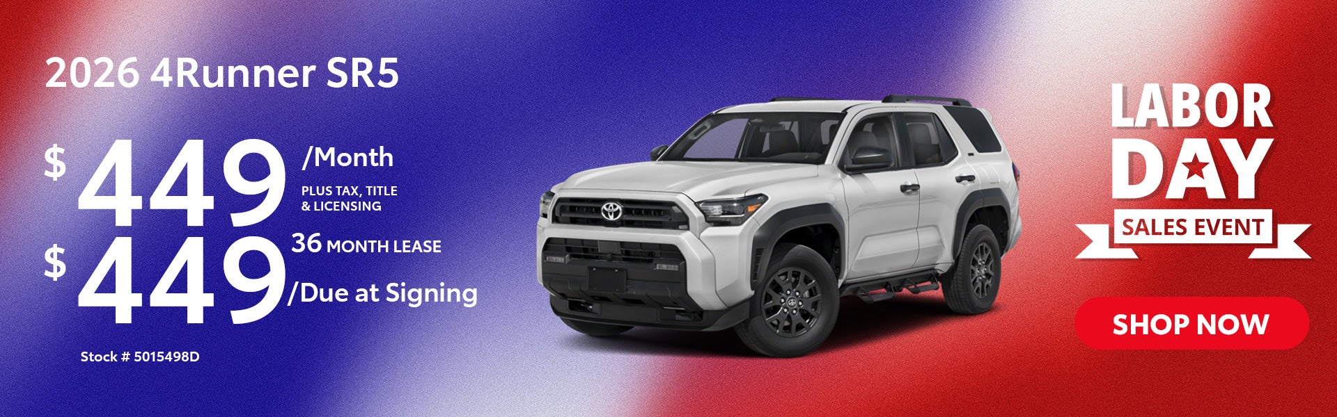 2026 Toyota 4Runner SR5