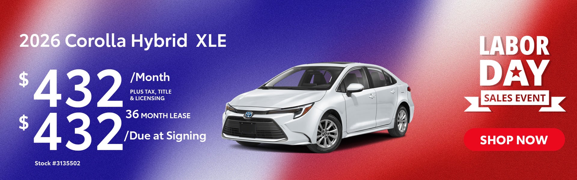 2026 Toyota Corolla Hybrid XLE