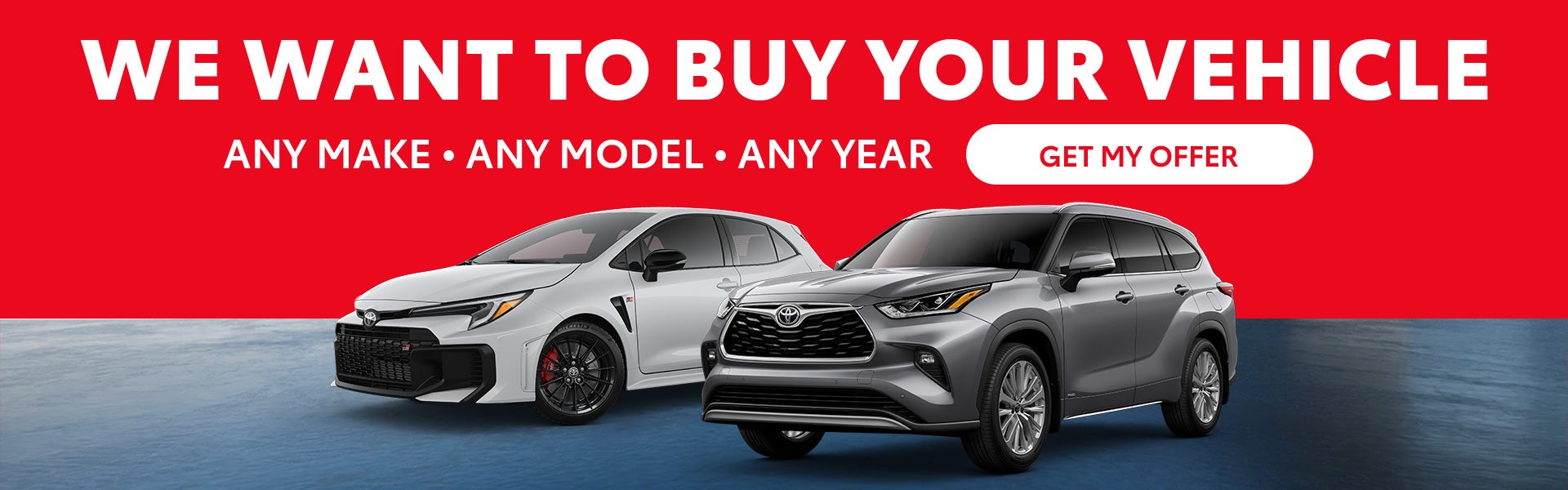 we want to buy your vehicle